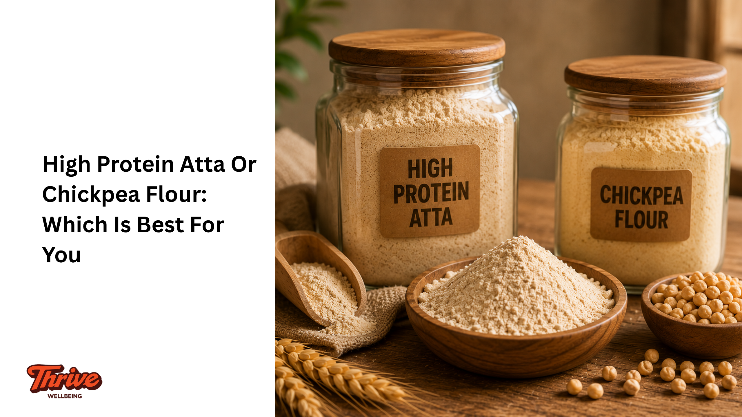 high protein atta or chickpea flour