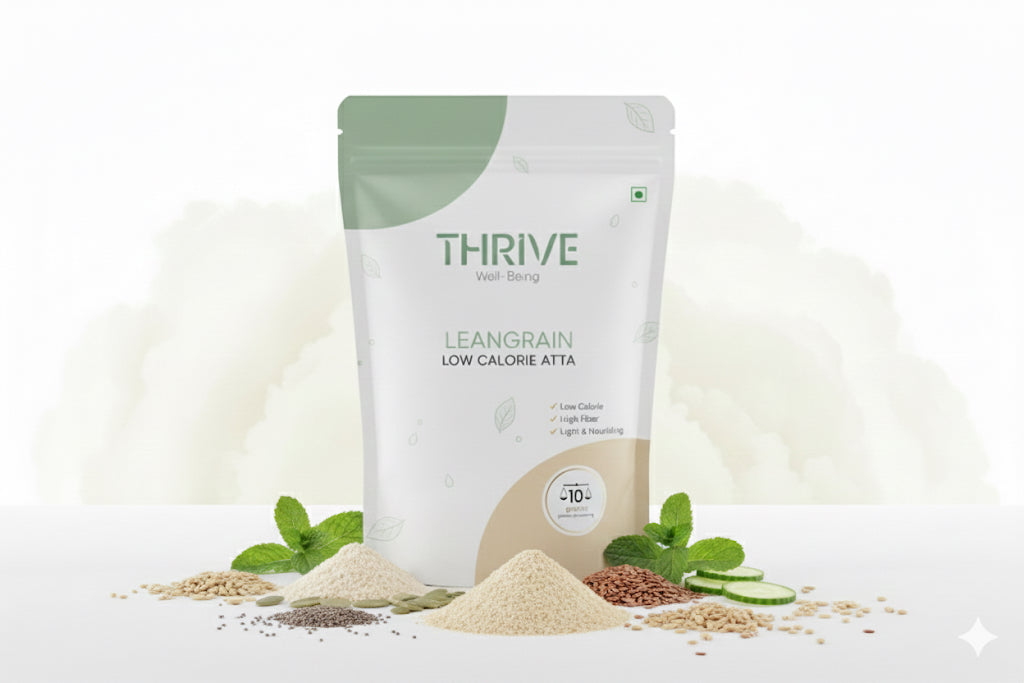 LeanGrain by Thrive | Low Calorie Atta | Eat More Rotis, Lose More Weight