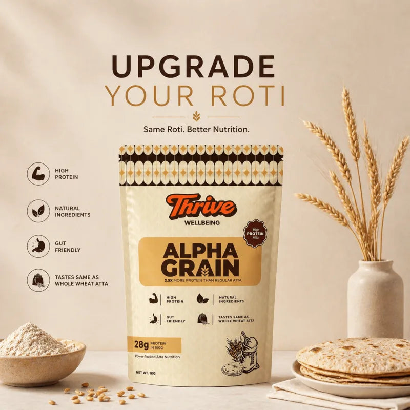 Alphagrain high protein atta with roti
